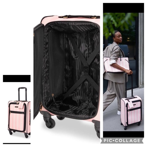 Vs carry-on suitcase slippers backpack keychain 2 bags/ totes NO EXTRA BAGS!!! - Picture 10 of 14